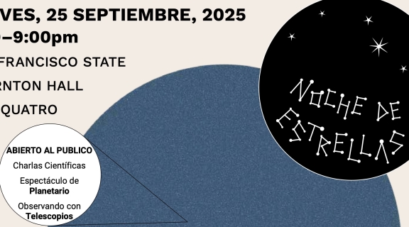 Noche de Estrellas, September 25, 7 pm, 4th floor of Thornton Hall